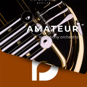 Amateur Dorico templates for orchestral scoring with brass close-up and bold typography.