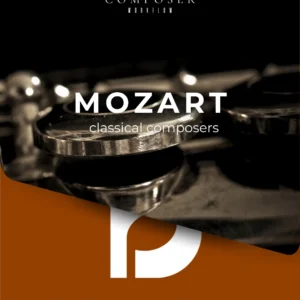 Mozart Dorico preconfigured templates for classical scores with high contrast piano imagery and orange banner.